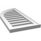 Ekena Millwork Quarter Round Top Left Surface Mount PVC Gable Vent w/ 2"W x 1-1/2"P Brickmould Frame, 14"W x 30"H GVPQL14X3002SF - alternate 5